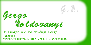 gergo moldovanyi business card