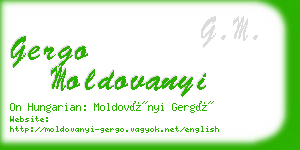 gergo moldovanyi business card